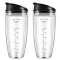 Pikkukuva 1 / 5: 24OZ Korvaavat Kupit Yhteensopivat Ninja Nutri BN401, BN701, SS101, BN400, BN800, BN801 Tehosekoittimen Kanssa