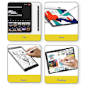 Miniatyrbillede 5 af 5: Stationery Tablet Pen Kapacitiv Pen Til Mobiltelefon Stylus Blyant