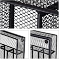 Miniatyrbilde 5 av 5: Bestikkbrett Mesh Stål Metall Bestikkboks Bestikkbrett HxBxD: 5 X 23,5 X 31,7 Cm, Svart