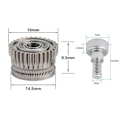 Miniatyrbillede 4 af 5: Ny 3D-printer Dual Gear Extruder Kit til K1/K1C/K1 Max/Ender3/V3 Plus V3 Opgradering 3.0 Hærdet Stål
