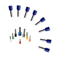 Miniatyrbillede 1 af 4: 800 stk. Ferrule Kit, Wire Ferrules Krympeforbindelse, Isolerede Ledningsstift Endeterminal Awg 22-10 Kit