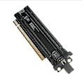 Pikkukuva 1 / 5: PCI-E 4.0 X16 1 - 2 Laajennuskortti Gen4 Split Card PCIe-Bifurcation X16 - X8X8 20 mm:n välein Sl-FO SAHN