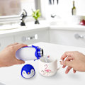 Miniatyrbild 2 av 5: JUSCH Penguin rostfri vakuum termos resemugg te vattenflaska kaffetermos (Blå)(WZ1481),QINWEI-870