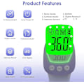 Miniatyrbillede 3 af 5: Pande Termometer Infrarød Voksen Termometer, Berøringsfrit Termometer, LCD Display, Hukommelsesfunktion, Infrarødt Termometer Til Barn, Voksen, Objekt