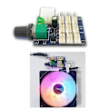 Miniatyrbild 2 av 5: PWM-hastighetsreglering för chassifläkt, 12V, flervägsfläktregulator
