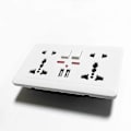 Miniatyrbilde 3 av 5: Hvit Universal 5 Hull Vegg Strømkontakt LED Indikator