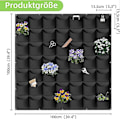 Miniatyrbillede 2 af 5: Vertikal Hængende Have, 6 Lomme Plantepotter, Innovativt Layout, Vandafvisende, Væghængt