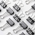 Miniatyrbillede 3 af 5: Binderclips, Små binderclips, 50 stk., 1,9 cm, Sort, Små clips, Papirbinderclips, lille størrelse, små papirclips