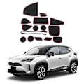 Pikkukuva 4 / 5: 17 kpl Ovenkolomatyyny Toyota Yaris Cross 2021 2022 Lisävarusteet Sisusta Liukumaton Pölytiivis Mukiteline