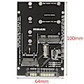 Pikkukuva 4 / 5: M.2 NGFF MSATA SSD - 2.5 tuuman SATA 6.0Gbps 2 in 1 -sovitinkortti, tukee PC-kannettavan kiintolevyä
