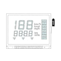 Miniatyrbilde 4 av 5: Motorsykkel Speedometer Måler Enhet Glass LCD Skjerm 6Y5-83570-A0-00 for Display