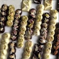 Miniatyrbillede 5 af 5: 10 Hulrum Chokoladeform Halv Rund Græskarform Kageform