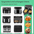 Pikkukuva 2 / 5: 100 kpl Leivinpaperi airfryer-laitteeseen, suorakulmainen leivinpaperi Rectangle