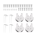 Miniatyrbilde 2 av 4: Passer for 4 stk. Beskyttende motorfestebase for Phantom 3 Advanced 3S SE Motorbasebeskytter Karosserideksel-Silv-FO SHAN RAN WANG