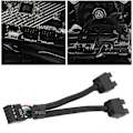 Miniatyrbild 5 av 5: Moderkort USB 2.0 9-stifts Header 1 till 2 Förlängningshub Splitter Adapter Konverterare Js