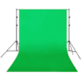 Pikkukuva 1 / 5: Valokuvausstudio Taustakangas Vihreä Valkoinen Musta Screen Chromakey 1.6m Leveä Tausta (1.6x3m, vihreä)