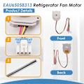 Miniatyrbilde 5 av 5: EAU65058313 Kjøleskap Fordamper Viftemotor for LG Kenmore Fryser