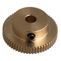 Miniatyrbillede 1 af 2: 60t 0,5 Modul Messing Sneg Gear Hjul Gul