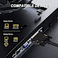 Pikkukuva 2 / 5: DVI - HDMI, Kaksisuuntainen DVI (DVI-D) - HDMI uros-naaras -sovitin kullatulla johdolla, 2 kpl