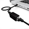 Pikkukuva 2 / 5: Liitinkaapeli Ethernet Suojattu Modulaarinen Adapteri 2x Rj45 Naarasliitin Dsl Lan Musta