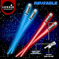 Miniatyrbilde 4 av 4: Otwoo Lysende Pinner Lysende Pinner For Star Wars Gaver Sett Temafest Morsomt [2 Par Rød Og Blå Sett] Med Flaskeåpner Og Gave