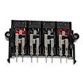 Miniatyrbillede 5 af 5: 2 stk. 64x40x20mm 8 Positioner Tryk-i-Jack Fjederbelastede Højttalerterminaler