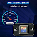 Pikkukuva 5 / 5: H807Pro 4G LTE WiFi -reititin 150 Mbps 150M 3000 mAh SIM-korttipaikalla