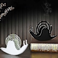 Miniatyrbilde 5 av 5: Søt Snegle Myggspiralholder Retro Smijern Metall Stativ Ornament For Hjemmet