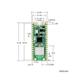 Miniatyrbild 4 av 5: För Raspberry Pi Pico 2 W Mikrokontrollerkort, 2.4GHz 802.11n Trådlöst LAN WiFi 4 och Bluetooth 5.