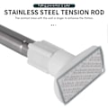 Miniatyrbilde 3 av 5: Teleskopisk justerbar stang kleshenger i rustfritt stål, spennstang baderomsskinne i rustfritt stål kan brukes for 70-100 cm plass