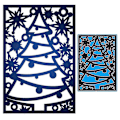 Miniatyrbild 2 av 5: Julgran Skärmall Stencil För DIY Julklappspaket Ornament