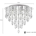 Miniatyrbilde 5 av 5: Lamper Moderne Krystall Lysekrone Flush Mount Taklampe Krystall Dråpeeffekt Rund Krom