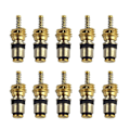 Miniatyrbillede 2 af 5: A/C Bil Automotive Aircondition Ventilkerne Messing UNIVERSAL.(guld)(10 stk.)