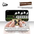 Miniatyrbillede 4 af 5: Mini Controller Retro Gaming Håndtag E-bog Fjernbetjening Sidevending til PC/Android/Simulationsspil Trådløs Gamepad A Grey