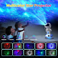 Miniatyrbilde 3 av 5: Astronaut Galaxy Projektor, Stjerne Nebula Projektor med Rakettlampe, Nattlys LED Stjerneprojektor for Soverom, Fjernkontroll, Hvit Støy, Bluetoo