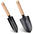 Miniatyrbilde 1 av 5: 2 stk. Multifunksjonelt Hagespade Sett for Hagearbeid & Camping Kraftig Spade med Trehåndtak Håndspade