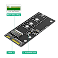 Pikkukuva 3 / 5: M.2 NGFF - SATA -sovitinkortti B-avain/B & M -avain SSD (Ei M.2 NVME:lle)