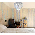 Miniatyrbilde 3 av 5: Lamper Moderne Krystall Lysekrone Flush Mount Taklampe Krystall Dråpeeffekt Rund Krom