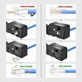 Miniatyrbillede 4 af 5: Gj671bl RJ45 Krympeværktøj til Cat5/cat5e/cat6/cat6a/cat7 Netværksconnector RJ45 Netværksstik Krympe og Telefon Stik 6p