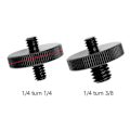 Miniatyrbillede 1 af 5: Universal Kamera Konverteringsskrue 1/4 Han til 3/8 Dobbelt Mødre Stativmonteringsskrue Hurtigudløsning Kameraskruer Montering Adapter