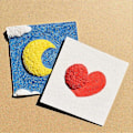 Pikkukuva 4 / 5: Magic Foam Texture Paper - 4x4 tuuman valkoiset selluloosakortit, 10 arkkia