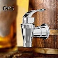 Miniatyrbillede 2 af 5: 2 stk. Vandhaner Sølv Drikkevare Dispensere Haner Tryk Stil Udskiftningshaner Flow Kontrol Håndtag til Glas/Plastikkander Glas Ideel