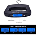 Miniatyrbild 5 av 5: Portabel Digital Vågskala LCD-Display Fiskvikt Bakgrundsbelysning Hängande Vågar Bagagekrok Resväska Resevåg 50KG