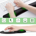 Miniatyrbilde 3 av 5: Tastaturhåndleddsstøtte og musematte med håndleddsstøtte, memory foam-sett for datamaskin/laptop/mac, slitesterk og komfortabel og lett for enkel skriving og P