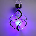 Miniatyrbilde 5 av 5: Solcellelampe, hageornamentlampe solcelledrevet krystallkulelampe glitrende krystallkule fargeskiftende hengelampe