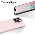 Miniatyrbilde 4 av 5: Designet for iPhone 14 Pro Deksel, Silikon Støtsikkert Slankt Tynt Telefondeksel for iPhone 14 Pro 6.1 tommer (Krittrosa)