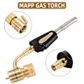 Miniatyrbillede 3 af 5: MAPP Propangas Svejselamper Metal Turbotorch Loddeværktøj