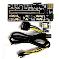 Pikkukuva 1 / 5: VER018 PRO PCI-E -lisäkortti USB 3.0 -kaapelilla 018 PLUS PCI Express (musta)