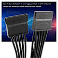 Pikkukuva 4 / 5: Sopii 5-nastaisesta 3 SATA -kiintolevyn HDD-virtakaapeliin vain V550 V650 V750 V850 V1000 V1000 modulaarisille virtalähteille S-FO SHAN RAN WANG