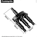 Miniatyrbilde 4 av 4: Slangefordeler 3-veis for fontener og vannsprutere, slangekobling